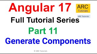 Angular 17 Tutorial 11  Generate Components  Angular 17 Tutorial For Beginners [upl. by Phalan387]