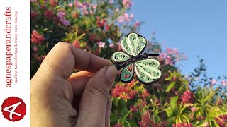 How to make a quilled butterfly  step by step tutorial [upl. by Anoit]