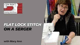 How to Use the Flatlock Stitch on a Jetair and Standard Serger [upl. by Nairod]