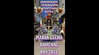 4K ABANDERADA FEDERACIÓN CRISTIANA  MARÍA ELENA RANCHAL ROSTOLL morosycristianos altea alicante [upl. by Egduj]