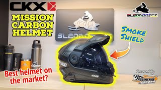 CKX Mission Carbon Helmet Unboxing  Initial Thoughts  Best snowmobiling helmet on the market [upl. by Neomah967]