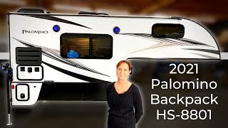 Palomino Backpack HS8801 Truck Camper  2021 Model [upl. by Ciapas]