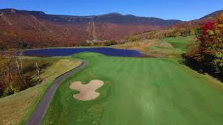 Hole 5  The Mountain Course at Spruce Peak [upl. by Agustin]