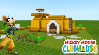 Minecraft Tutorial How To Make Goofys House from Mickey Mouses Clubhouse quotGoofy House Tutorialquot [upl. by Seitz]