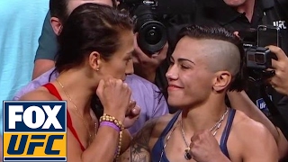 Joanna Jedrzejczyk vs Jessica Andrade  WeighIn  UFC 211 [upl. by Ssidnac]