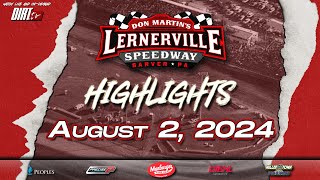 Lernerville Speedway  August 2 2024  Highlights [upl. by Nelsen]