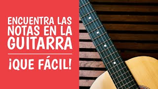 Las NOTAS MUSICALES en la GUITARRA ¡Muy Fácil [upl. by Cyprio]