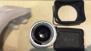 Leica SummicronM 28mm f20 ASPH Silver 6 bit 11661Rare [upl. by Zelten]