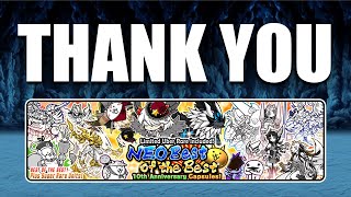 THANK YOU NEO BEST OF THE BEST  Battle Cats [upl. by Racklin35]