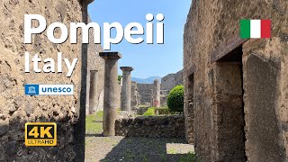 Pompeii 4K Walking Tour Captivating Ancient Ruins Italy 🇮🇹 [upl. by Alaik]