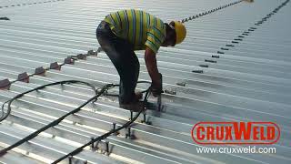 Shear Stud Welding to Metal Decking [upl. by Stamata]