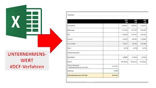 Unternehmenswert berechnen I ExcelVorlage I Start UpControlling [upl. by Purdum]