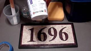 How To Install Mosaic House Numbers [upl. by Sairahcaz]