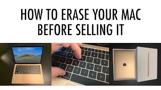 HOW TO ERASE A MAC COMPUTER BEFORE SELLING IT [upl. by Ynnavoeg212]