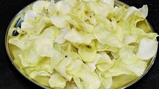 कुरकुरीत बटाटा वेफर्स  How to make BatataPotato Wafers  MadhurasRecipe [upl. by Halfdan460]