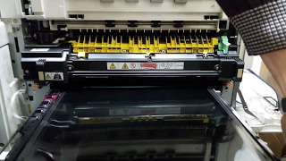 How to replace Xerox WorkCentre Fuser amp Transfer Belt Unit 7425 7435 7525 7530 7535 7545 7556 [upl. by Barbette]