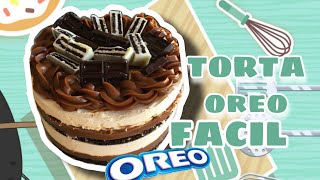 🍰 TORTA OREO FACIL Y RÁPIDA SIN HORNO HELADA 🍰 [upl. by Dinerman71]