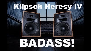 Review Klipsch Heresy IV Born to be wild [upl. by Madge260]