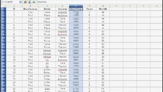 Sorting Spreadsheet Data Part 1  Sorting by One Key [upl. by Atilamrac390]