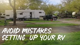 COMMON RV SETUP MISTAKES TO AVOID  Things Every RV Owner Should Know [upl. by Hiltan294]