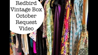 Redbird Vintage Box October Request Video [upl. by Vassily191]