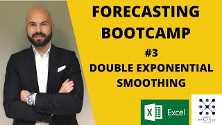 FORECASTING BOOTCAMP 3 Double Exponential Smoothing in Excel [upl. by Omik]