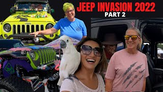 SMOKY MOUNTAIN CLUB JEEP INVASION PART 2 RUBICONS GLADIATOR JEEPS WITH FREDDY KRUGER AND PARROTS [upl. by Goeselt234]