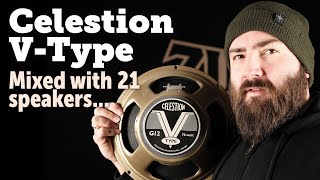 Celestion V type vs 21 other speakers  shootout [upl. by Blum]