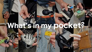 【Whats in my pocket】メンズのポケット事情大調査【11名出演】 [upl. by Belac438]