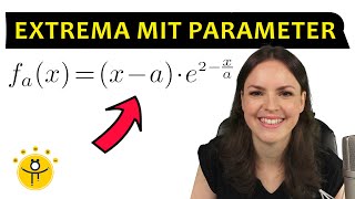 FUNKTIONSSCHAREN Extrempunkte e Funktion – Extremstellen mit Parameter berechnen [upl. by Haduhey]