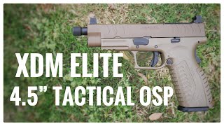 XDM Elite  45quot Tactical OSP  Springfield Armorys answer to the FN 509 Tactical [upl. by Salvidor]