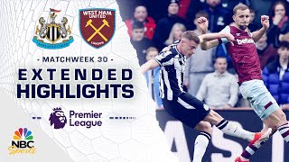 Newcastle United v West Ham United  PREMIER LEAGUE HIGHLIGHTS  3302024  NBC Sports [upl. by Alamak]