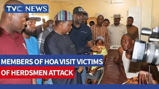 Benue House of Assembly Speaker Members Visit Victims of Herdsmen Attack [upl. by Nylqcaj]