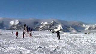 IIyushin 76 landing at Union Glacier blue ice runway in Antarctica [upl. by Etterrag]