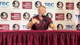 Postgame presser Mike Norvell reviews FSU’s first win of the season [upl. by Edme]