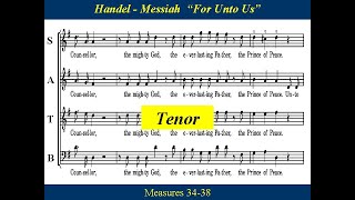 13  Handel Messiah Part 1  For Unto Us A Child Is Born  Tenor [upl. by Swayne]