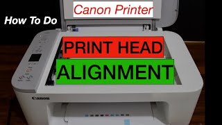 Print Head Alignment Canon Pixma Printer Using Canon iPrint App [upl. by Edeline]