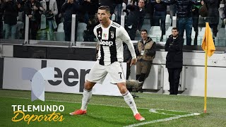 ¡SIUU Así estalla la grada con los goles de Cristiano Ronaldo  Italia Serie A  Telemundo Deportes [upl. by Marve966]