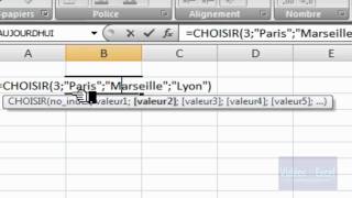 Excel 2007  TampA  Mots aléatoires  Fonction CHOISIR et ALEAENTREBORNES [upl. by Gadmann]