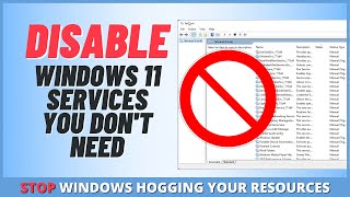 Disable Windows 11 Services You Dont Need [upl. by Eidnim]