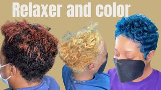 Relax and color in the same day Essations relaxer [upl. by Lesli]