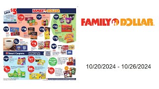 Family Dollar Weekly Ad US  10202024  10262024 [upl. by Silvanus]