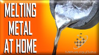 Melt Metal at home  How to Make a Metal MELTING FURNACE [upl. by Htnamas473]