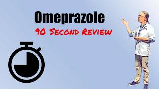 Omeprazole 90 Second Review  20 mg Dose Uses and Side Effects [upl. by Mclaughlin189]