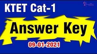 KTET CAT1 ANSWER KEY [upl. by Ellebyam]