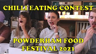 Chilli Eating Contest  Powderham Food Festival 2021 [upl. by Safire674]