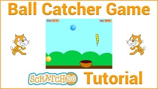 Scratch Tutorial  Ball Catcher Game [upl. by Drona]