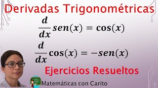 Derivadas Trigonométricas  Reglas y Ejemplos [upl. by Lilah]