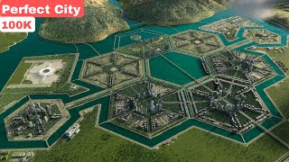 Cities Skylines 2 How to Create a Modern and Beautiful City with Hexagons [upl. by Odysseus]