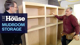 How to Build a Mudroom Storage Wall  This Old House [upl. by Amador]